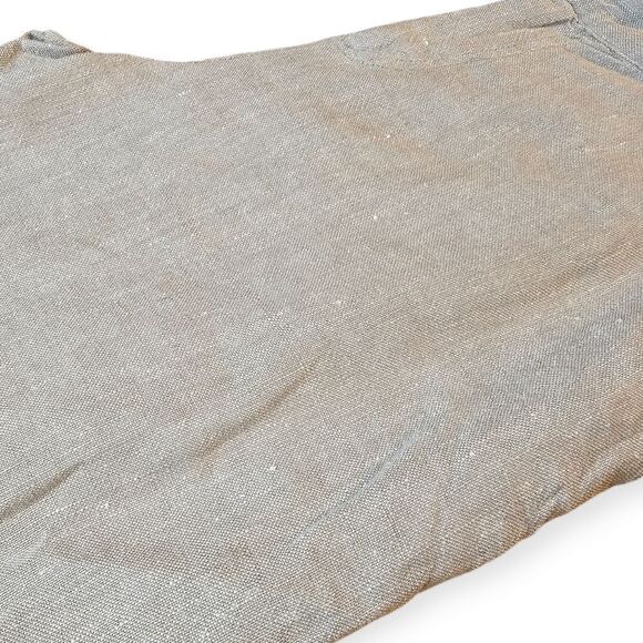 Philippe Adec High Waist Wide Leg Beige Linen Pants Size 10 - Picture 8 of 9